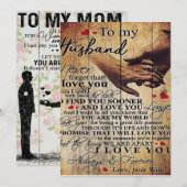 Love Quottes Gift | Naar mijn Cadeau voor man en v Feestdagenkaart (Voorkant / Achterkant)