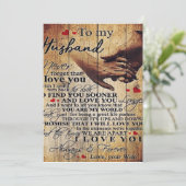 Love Quottes Gift | Naar mijn Cadeau voor man en v Feestdagenkaart (Staand voorkant)