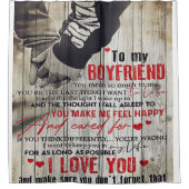 Love Quottes to Husband | Brief van mijn echtgenoo Douchegordijn (Voorkant)