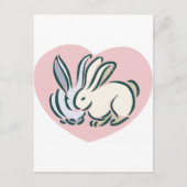 Love Rabbits Briefkaart (Voorkant)