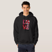 LOVE Radiology Heart Radiologist Life Valentine's  Hoodie (Voorkant volledig)