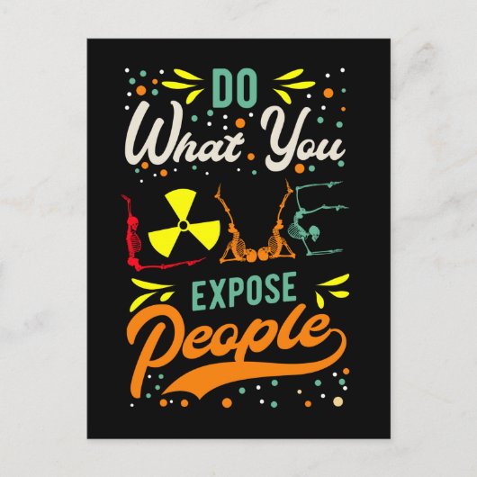 Love Radiology Humor Skeleton Xray Radiologist Briefkaart (Voorkant)