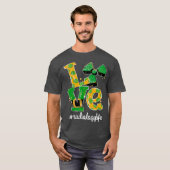 LOVE Radiology Life Radiation Funny St Patricks T-shirt (Voorkant volledig)