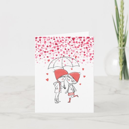 Love Rain Bedankkaart (Voorkant)