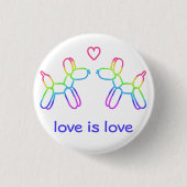 Love Rainbow Balloon Button (Voorkant)