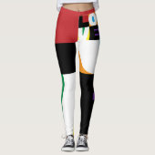 Love Rainbow Colors Original Dynamic Trendy Gay Leggings (Voorkant)
