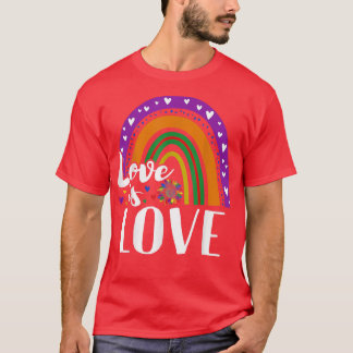 Love Rainbow Flag LGBT Gay Day Pride Month T-shirt
