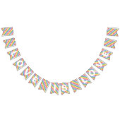 Love Rainbow Flag Typography Gay Party Vlaggetjes (Alle)