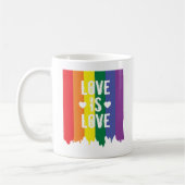 Love Rainbow Gay Pride LGBT-loopverf Koffiemok (Links)