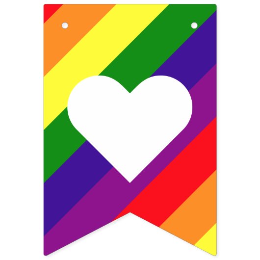 Love Rainbow Gay Pride Vlaggetjes (Tweede vlag)