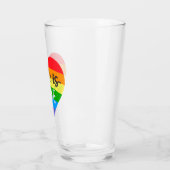 Love Rainbow Heart Glas (Links)