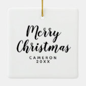 Love Rainbow Heart Keramisch Ornament (Achterkant)