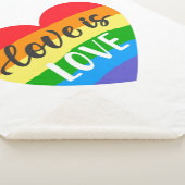 Love Rainbow Heart Sherpa Deken (3/4)