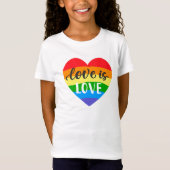 Love Rainbow Heart T-shirt (Voorkant)