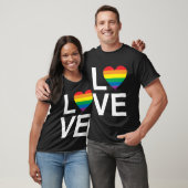 LOVE RAINBOW HEART T-Shirt (Unisex)