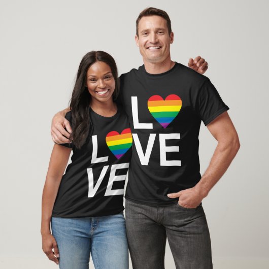 LOVE RAINBOW HEART T-Shirt (Unisex)