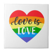 Love Rainbow Heart Tegeltje (Voorkant)