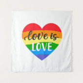 Love Rainbow Heart Wandkleed (Voorkant)