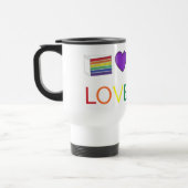 Love Rainbow Paars Heart Cake Gay Pride Reisbeker (Links)