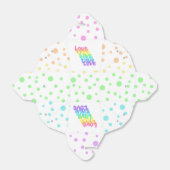 "Love" Rainbow Polka gedateerd Bedankdoosjes (Uitgevouwen)