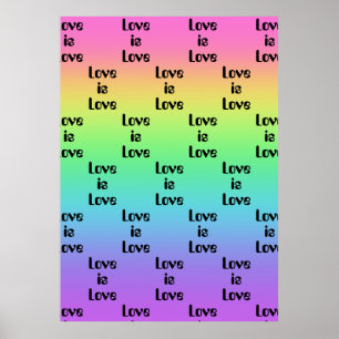 Love Rainbow Poster