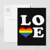 Love Rainbow Pride Briefkaart (Voorkant / Achterkant)