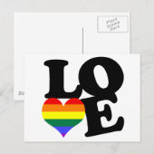 Love Rainbow Pride Briefkaart (Voorkant / Achterkant)