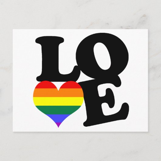 Love Rainbow Pride Briefkaart (Voorkant)