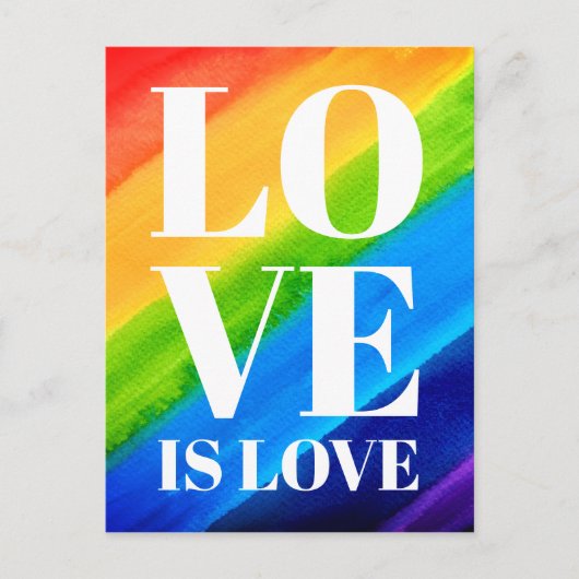 Love Rainbow Pride Briefkaart (Voorkant)