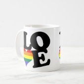 Love Rainbow Pride Koffiemok (Voorkant links)