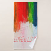 Love Rainbow Pride LBGQT Badhanddoek (Badhanddoek)