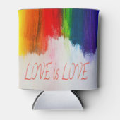Love Rainbow Pride LBGQT Blikjeskoeler (Voorkant)