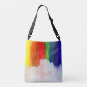 Love Rainbow Pride LBGQT Crossbody Tas (Achterkant)