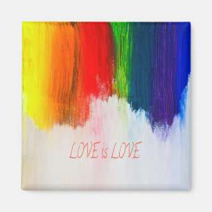 Love Rainbow Pride LBGQT Magneet