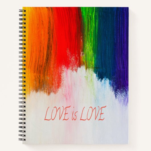 Love Rainbow Pride LBGQT Notitieboek (Voorkant)