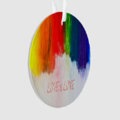 Love Rainbow Pride LBGQT Ornament (voorkant)