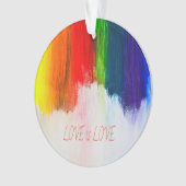 Love Rainbow Pride LBGQT Ornament (voorkant)