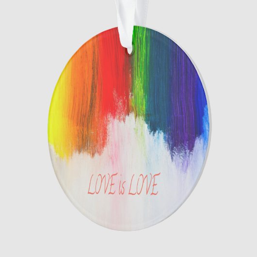Love Rainbow Pride LBGQT Ornament (voorkant)
