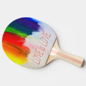 Love Rainbow Pride LBGQT Tafeltennisbatje (Zijkant)