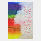 Love Rainbow Pride LBGQT Theedoek (Verticaal)