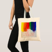 Love Rainbow Pride LBGQT Tote Bag (Voorkant (product))