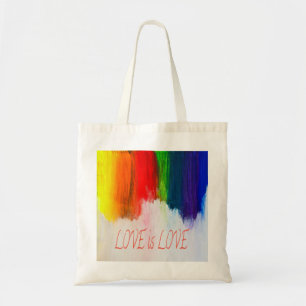 Love Rainbow Pride LBGQT Tote Bag