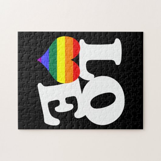 Love Rainbow Pride Legpuzzel (Horizontaal)