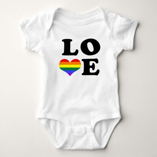 Love Rainbow Pride Romper (Voorkant)