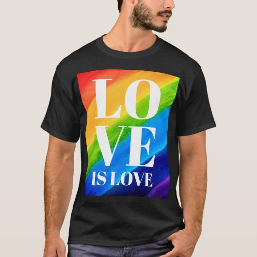 Love Rainbow Pride T-shirt (Voorkant)