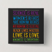 Love Rainbow Pride Vierkante Button 5,1 Cm (Voorkant)