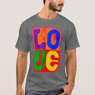 Love Rainbow retro T-shirt