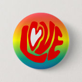 Love Rainbow Ronde Button 5,7 Cm (Voorkant)