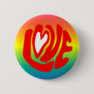 Love Rainbow Ronde Button 5,7 Cm