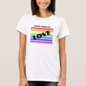 Love Rainbow Stripes T-shirt (Voorkant)